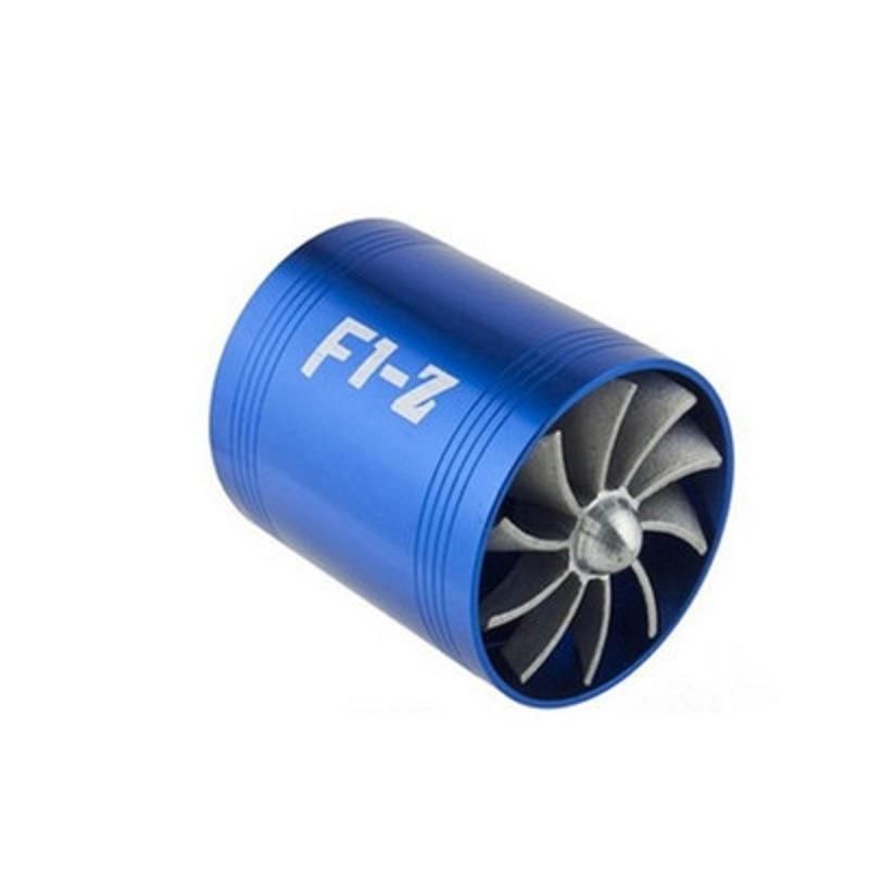 Car Air Intake Turbo, Car Turbinate Dual Fan Turbine Gas Fuel Saver Turbo Replacement Super Charger Fuel Saver Esg14260