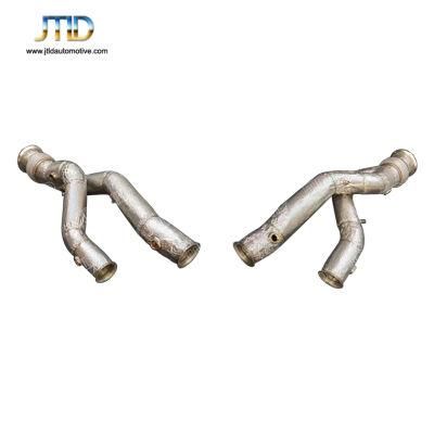 High Flow with Heat Shield Exhaust Downpipes for Lamborghini Aventador Svj