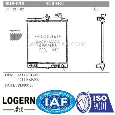 Hot Sale Aluminum Brazed Radiator for Subaru R1/R2&prime;03- at