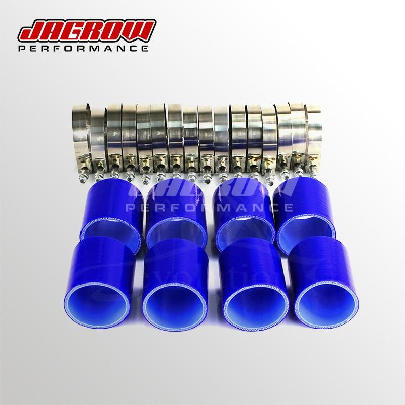 8 PCS Universal 2.75" 70mm Aluminum Piping Kit Turbo Boost Intercooler Pipe