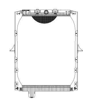 HD Truck Radiator for Daf F95 87~ OEM: 393433, 61423