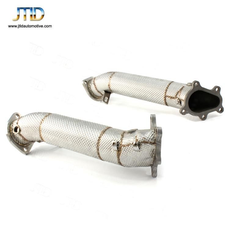 High Performance Polish or Heat Shield Exhaust Downpipe for Nissan Gtr 35