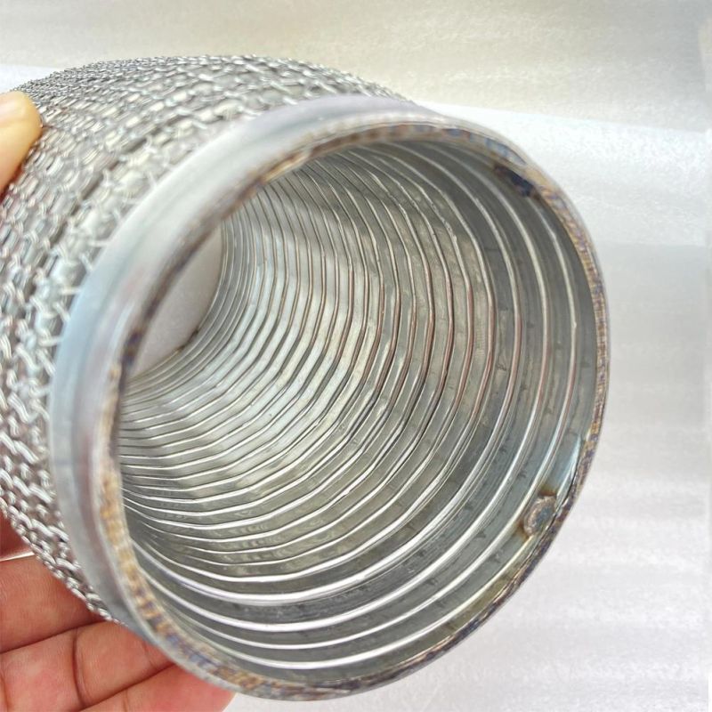 Outer Wire Mesh Exhaust Flex Pipe 2.5inch