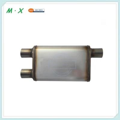 Performance Customized 2.5&quot; Inlet 2.5&quot; Outlet Stainless Steel Universal Car Exhaust Megaflow Muffler