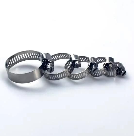 Stainless Steel Drive Hose Clamp Fuel Line Pipe Clamp Worm Hose Clip Clamp