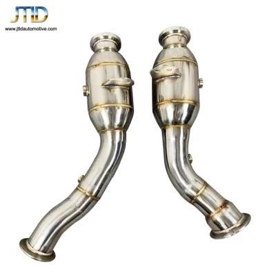304 Ss Catted Polished Exhaust Downpipe for Benz Glc43