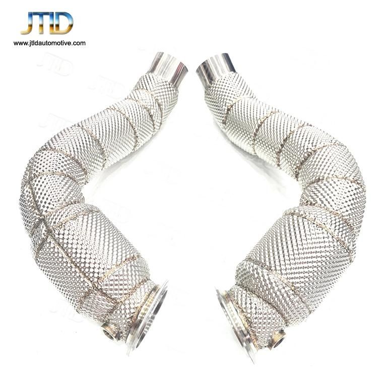 Catless Exhaust Downpipe with Heat Shield for BMW M5 F10