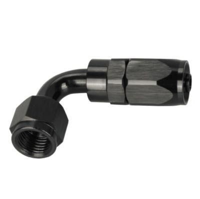 An6 Fitting Oil Fuel Adaptor Swivel 90 Degree Reusable an Fitting Hose End