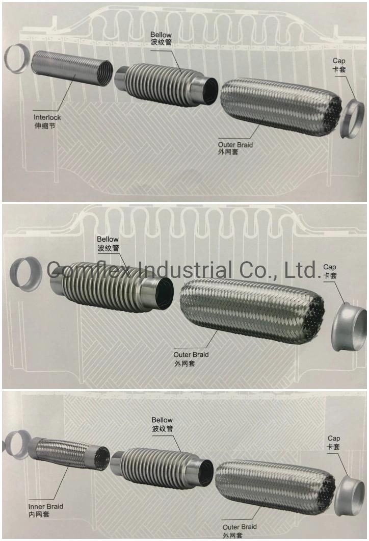 Stainless Steel Flexible Exhaust Pipe Car Universal