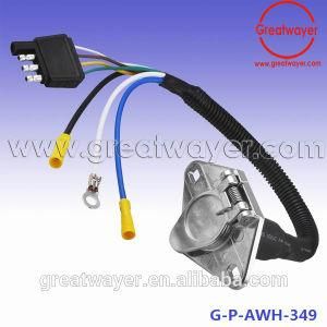 UL 1015 10AWG 7 Holes Female 4 Way Flat Tralier Wire Hanress for Car
