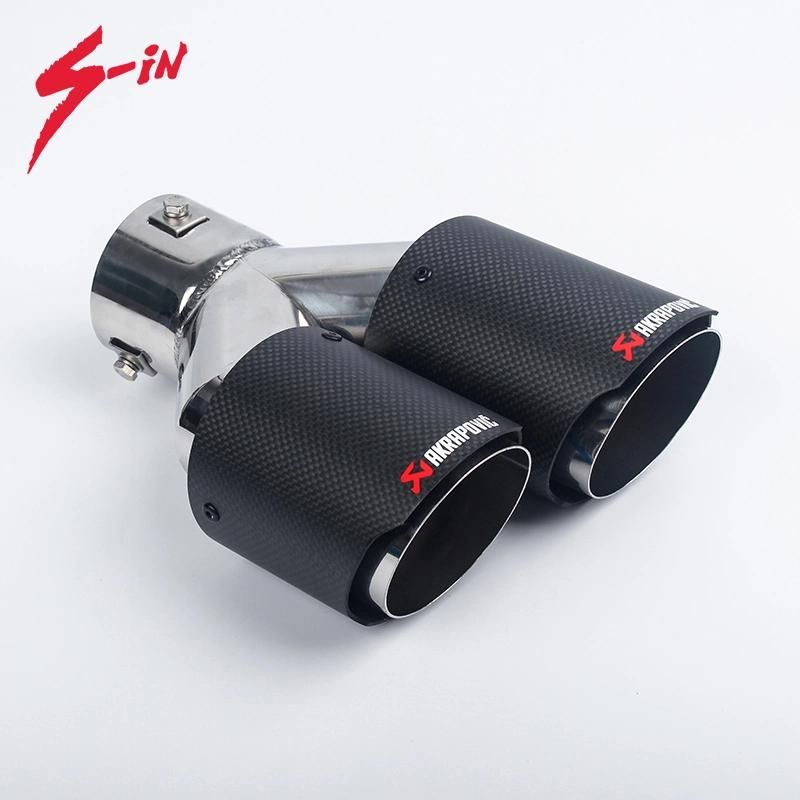 China Supplier Auto SS304 Red LED Light Shinning Exhaust Muffler