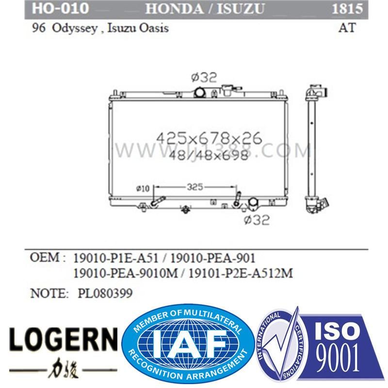 Auto Radiator for Honda Odyssey Isuzu Oasis at Dpi: 1815