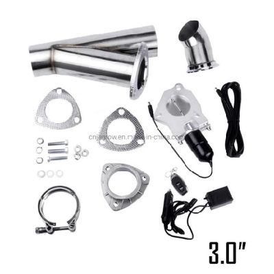 3 Inch Stainless Steel Remote Electric Exhaust Cutout Kit Y Pipe