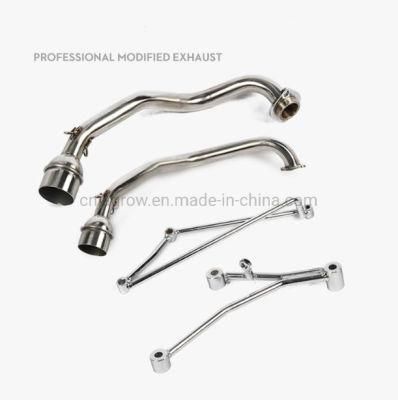 Stainless Exhaust Muffler System Header Pipe Link Tube for YAMAHA Gy6 125cc 150cc