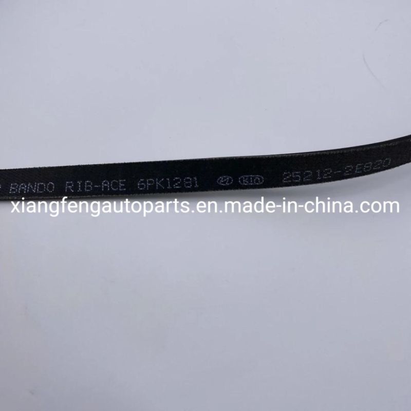 Auto Engine Part Fan Belt for Hyundai 25212-2e820 6pk1281