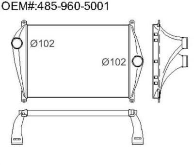 High Quality Competitive Price Truck Intercooler for Sterling A-Line
