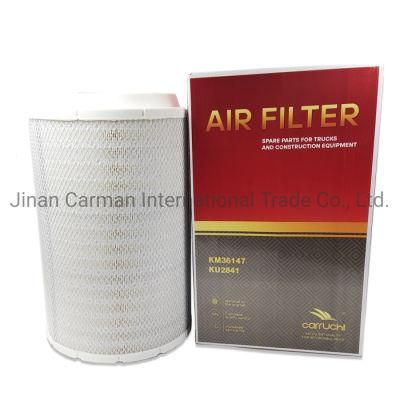 Wg9725190102 FAW HOWO Shacman Dongfeng Beiben Foton Air Filter Truck Spare Parts Wd615 Engine Parrts PU2841 K2841