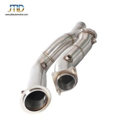Stainless Steel Exhaust Pipe Exhaust Downpipe for S55 F80/F82/F83 M3/M4 Catless Downpipe 2014 +
