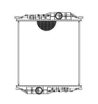 HD Truck Radiator for Benz Econic (98~) OEM: 9575001001, 625502