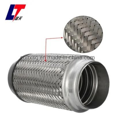 Stainless Steel Car Exhaust Flex Pipe/Coupling/Tube/Hose/Bellow in Braided Heavy Trim