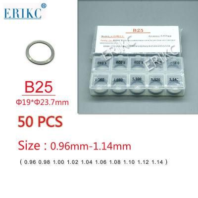 New Erikc B25 Injector Nozzle Needle Valve Shim and Calibration Shim for Injector, Common Rail Lift Shim Set Size: 0.96mm--1.14mm
