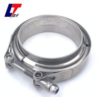Universal 5 Inch Auto Parts Exhaust V Band Clamp Flange Kit Clamp