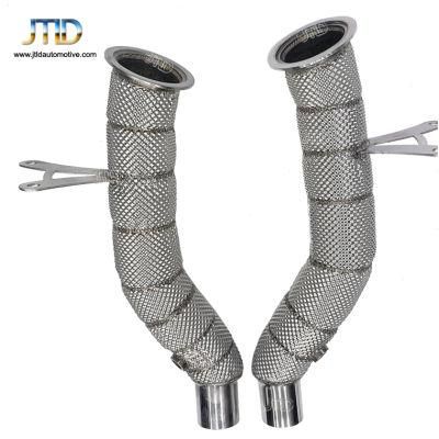 Best Quality High Flow Catless Exhaust Downpipe for Ferrari 458 Italia Spider Speciale 4.5L V8