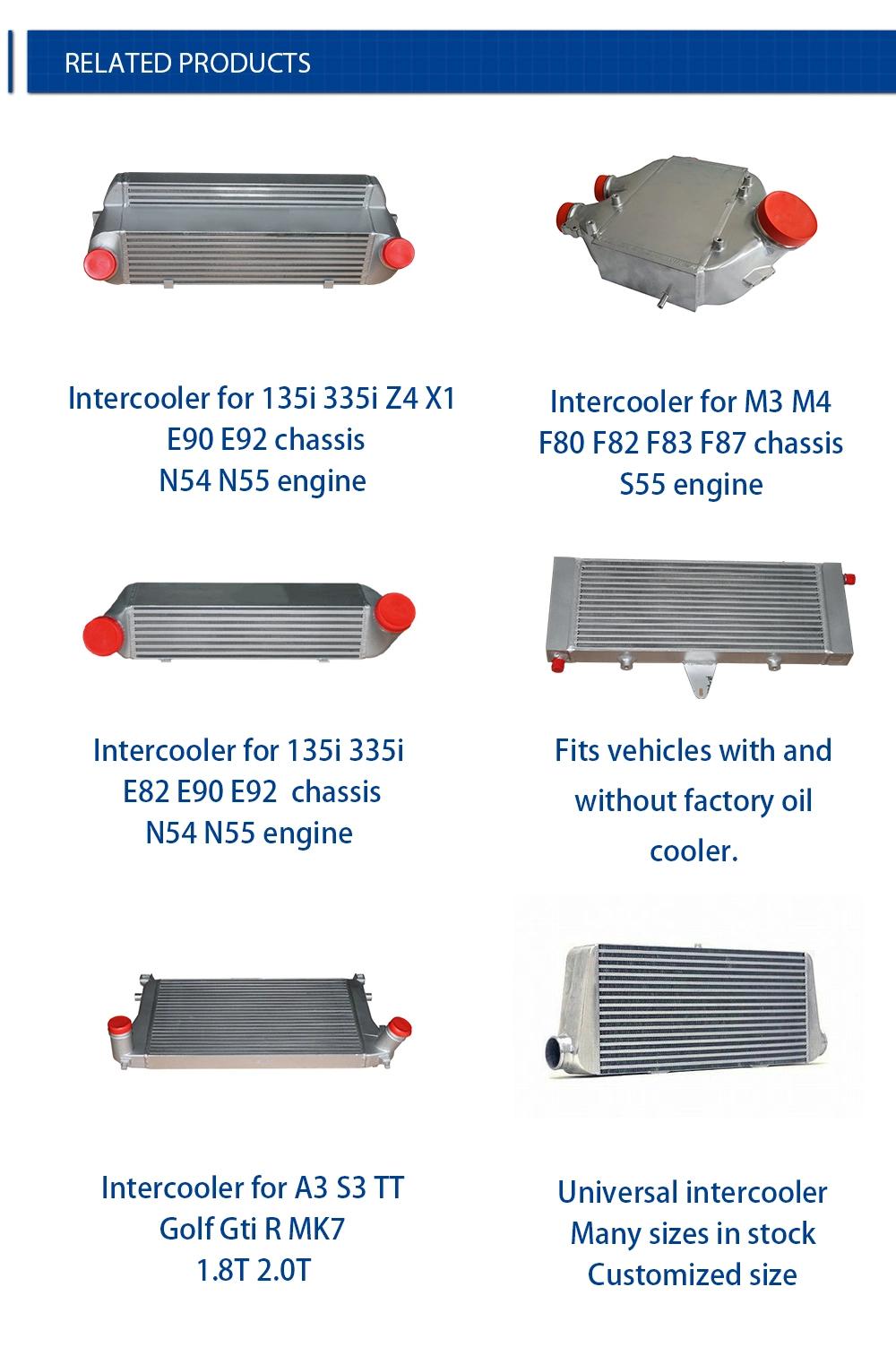 Factory Price Bar Plate Automobile Intercooler for N54