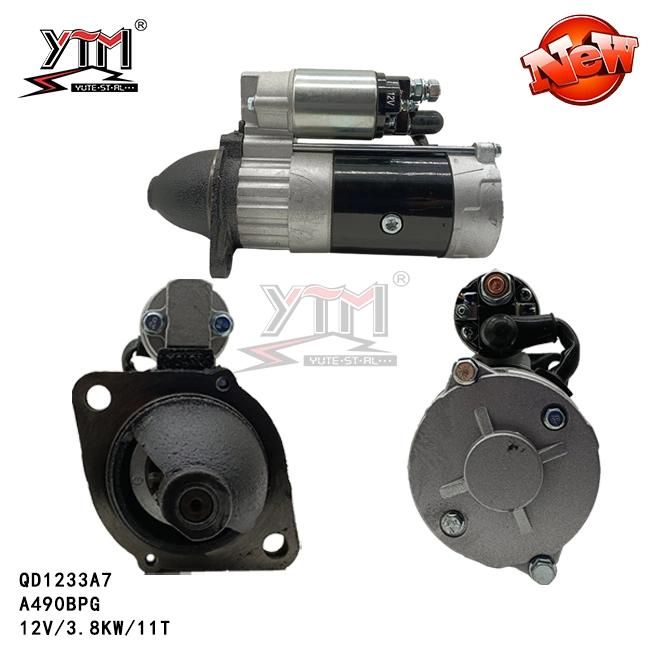 Forklift Starter Motor for Xinchai Nb485bpg Nc485bpg 490bpg A490bpg C490bpg 4D27g31 490b-51000 Diesel Starter