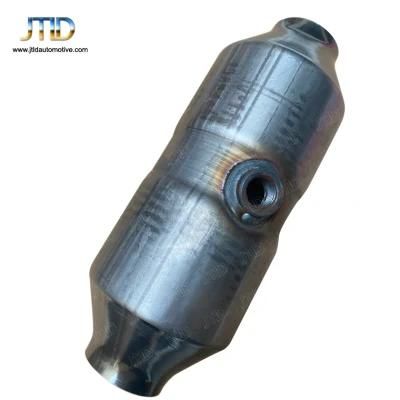 Universal 2&quot; Inch Inlet/Outlet Racing Honeycomb Ceramic Catalyst Catalytic Converter Catalytic with O2 Sensor