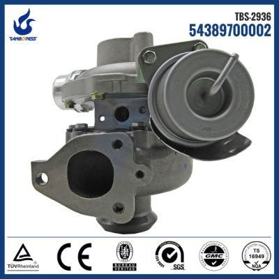 Top quality Turbocharger for Nissan Cube 1.5 dCi 110 HP 54389700002 5438-970-0002 turbo