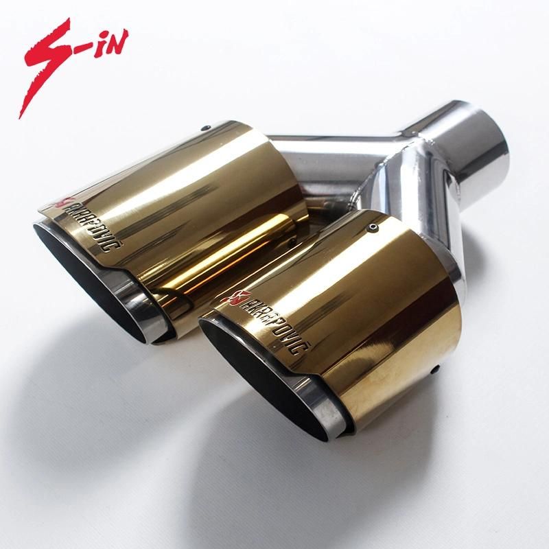 China Supplier Auto SS304 Red LED Light Shinning Exhaust Muffler