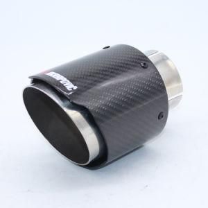 Auto Car Vehicles Part Accessories SS304 Ak Universal Carbon Fiber Fibre Exhaust Muffler Cover Tip Supplier Factory Manufacturer