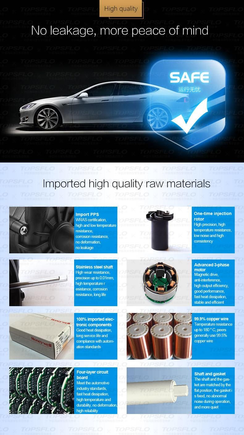 Mobile Electric Vehicle Charging System Automotive Grade Coolant Pump