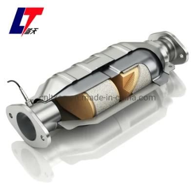 Universal Catalytic Converter Ceramic Honeycomb Catalyst Euro 4 with Metal Shell 400 Cpsi