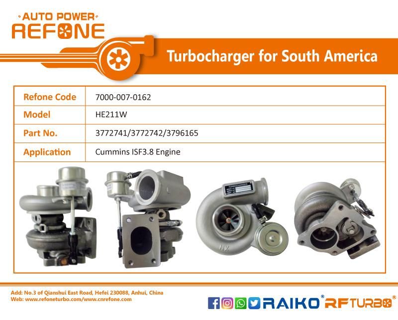 Turbocharger Hx35W Turbo 3597911 3597912 4090050 for Cummins 6bt