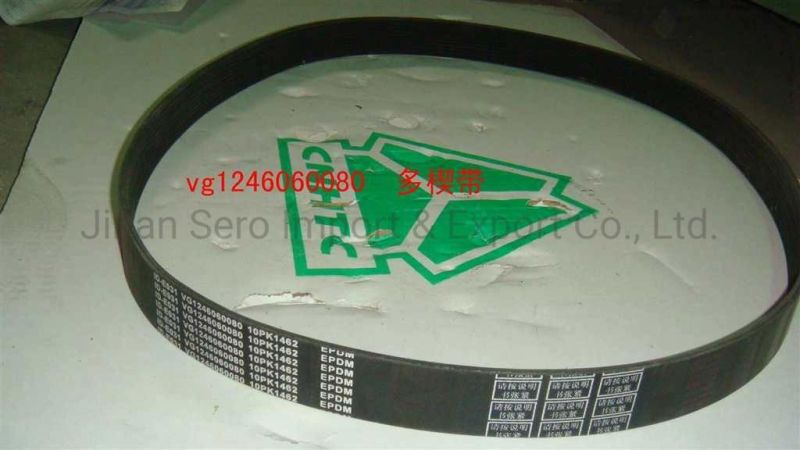Sinotruk HOWO Heavy Truck Spare Parts Vg15000130017 6pk1020 Engine V-Ribbed Belt Spare Parts