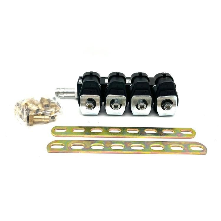 4cyl CNG LPG Injector Rail Conversion Kits Gas Equipment for Auto Car Fuel System Injector Rail