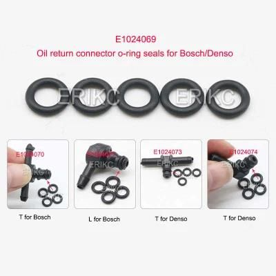 Erikc 10PCS/Bag Diesel Injector Parts O Ring Oil Return Pipe Connector Backflow Plastic Sealing Ring for Bosch / Denso E1024069
