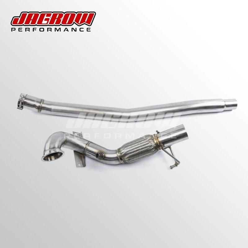 Race 3′′ Stainless Downpipe with 200cc Cat for VW A3 S3 8V Tt Golf Mk7 R 2.0t 2014+