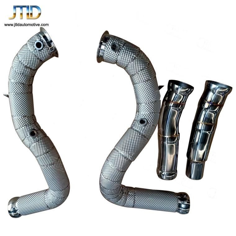 Wholesale 304 Ss Exhaust Downpipe for Benz Amg Gt with Heat Shield