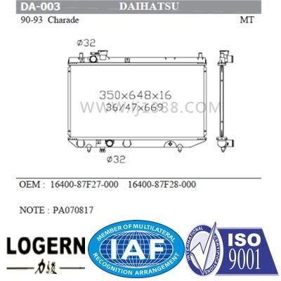 Auto Cool Radiator for Daihatsu Charade&prime;90-93 Mt 16400-87f27-000