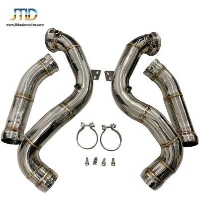 High Flow Exhaust Downpipes for Benz Amg C63 C63s W205 C205