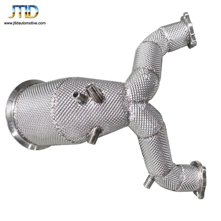 304 Ss Made in China Heatshield Exhaust Downpipe for Audi S5