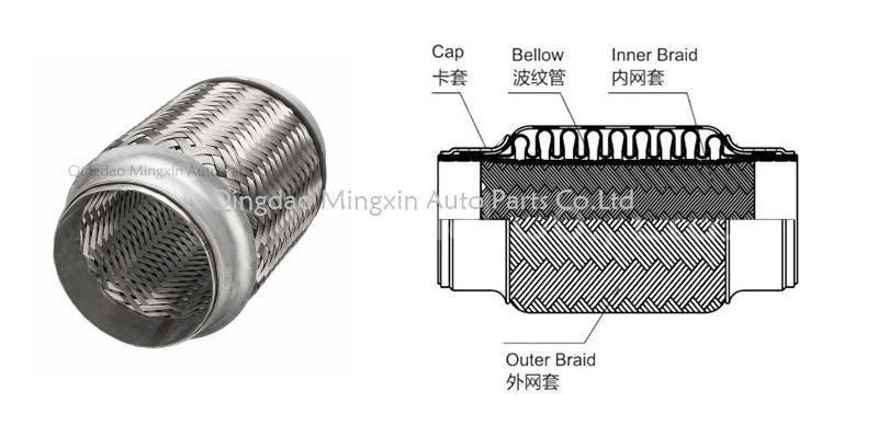 Interlock Stainless Steel Automobile Exhaust Flexible Bellow/Connector/Joints/Pipe SS304