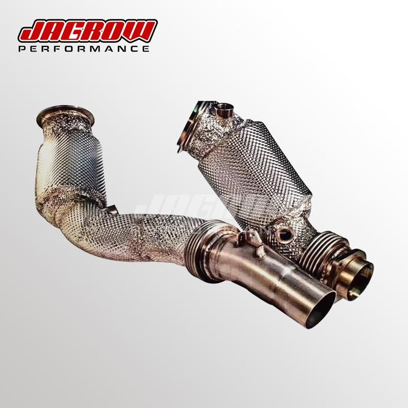 Jagrow Performance Auto Parts Exhaust Downpipe for BMW S55 F80 F82 M3 M4 2014+ 3′′