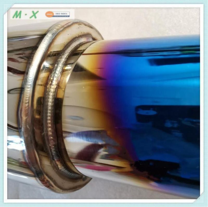 Muffler Highflow Customizable Stainless Steel Titanium Plated Exhaust Muffler for Hks