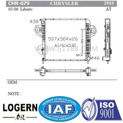 Chr-079 Brazed Car Parts Radiator for Chrysler Libertv&prime;03-06 at Dpi: 2910