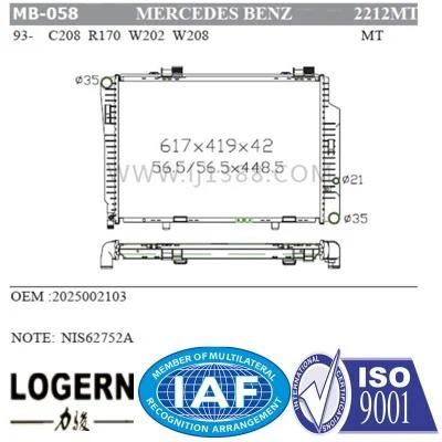 Car Radiator for Benz C208/R170/W202/W208&prime;93- Mt Dpi: 2212