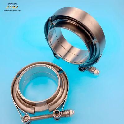 2.5&quot; Stainless Steel Exhaust Pipe V Band Clamp with Male and Female Flange Kit